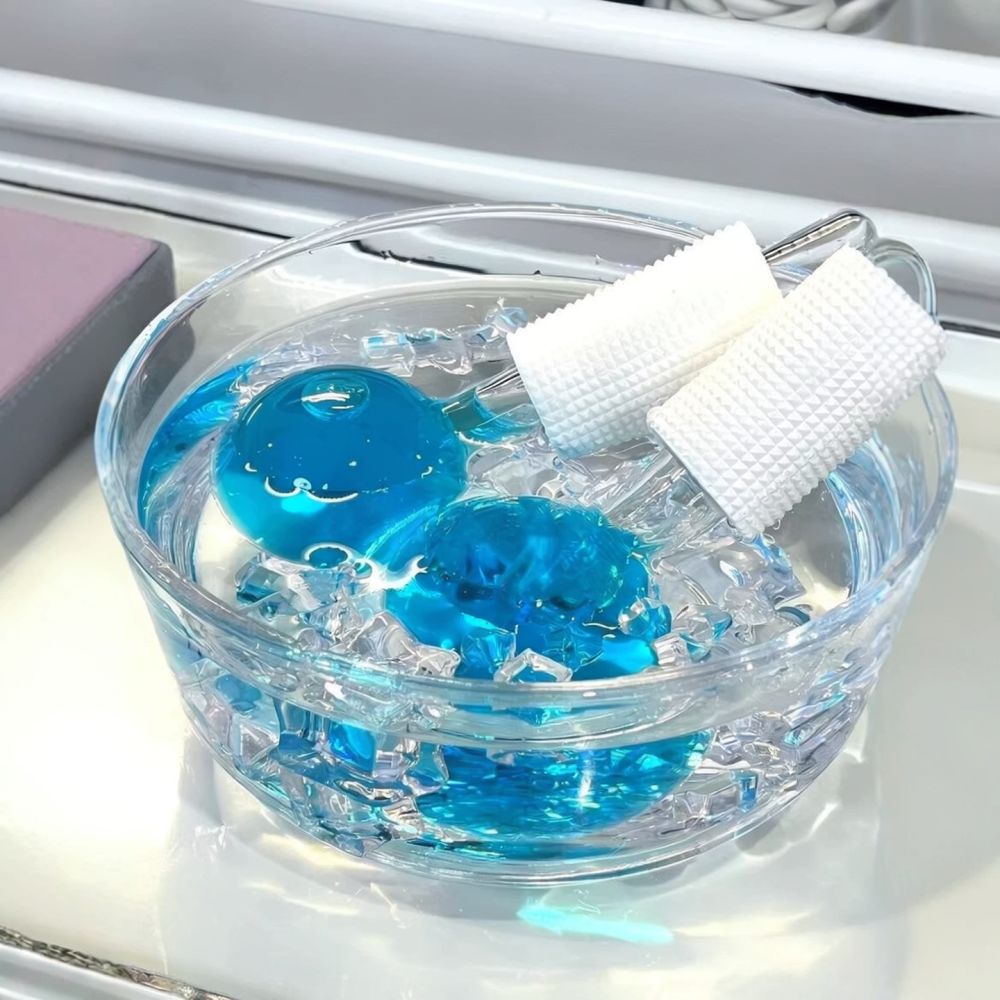 Face Ice Roller Puffiness - Globi di Ghiaccio per Massaggio Facciale,