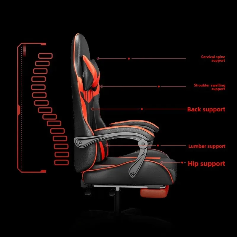 Massage - Sedia da gaming con luci, altoparlante
